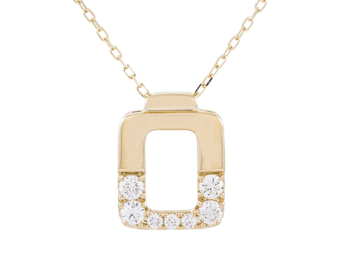 Diamond Necklace - 14 KT Yellow Gold