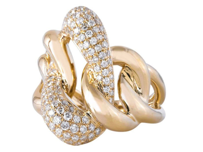 Diamond Ring - 14 KT Yellow Gold