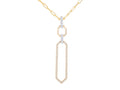 Diamond Necklace - 14 KT Yellow Gold