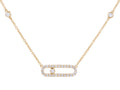 Diamond Necklace - 14 KT Yellow Gold