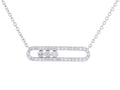 Diamond Necklace - 14 KT White Gold