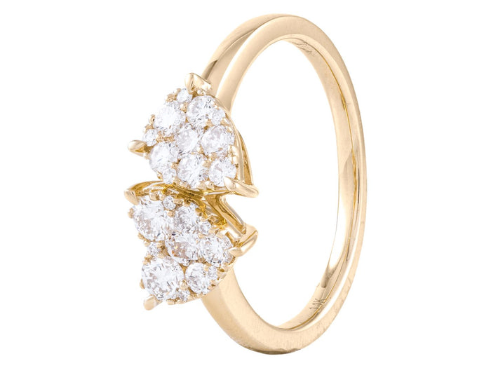 Diamond Ring - 14 KT Yellow Gold