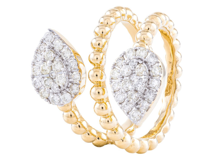 Diamond Ring - 14 KT Yellow Gold