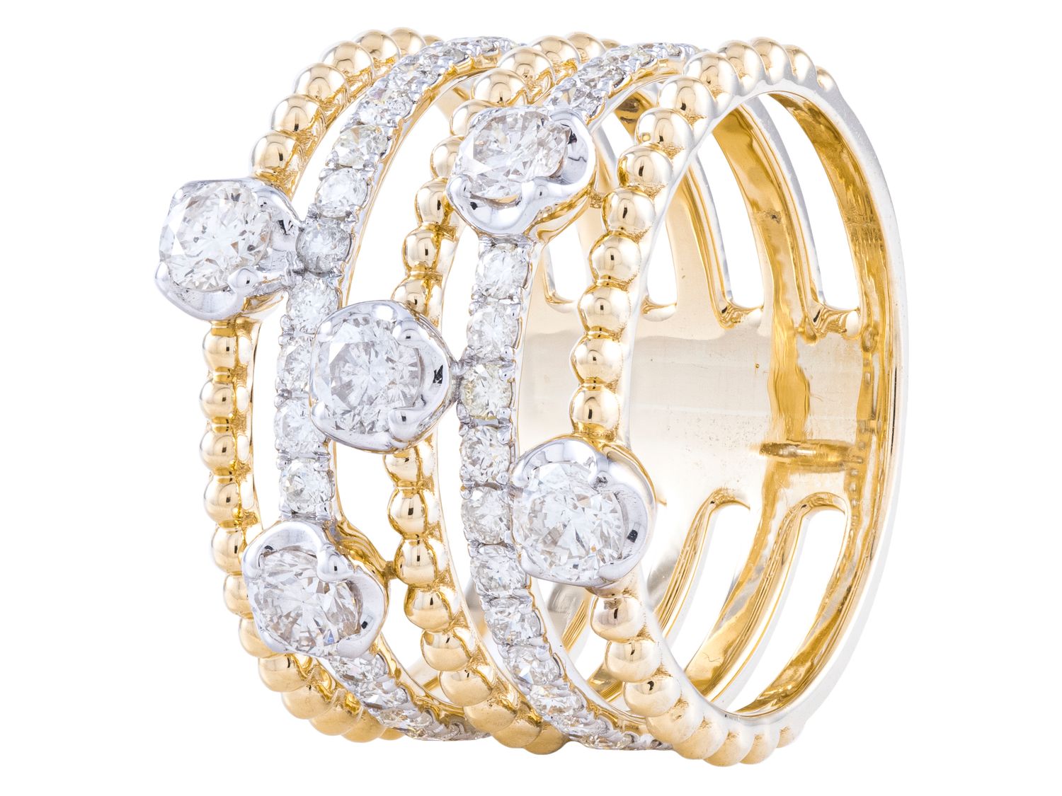 Diamond Ring - 14 KT Yellow Gold