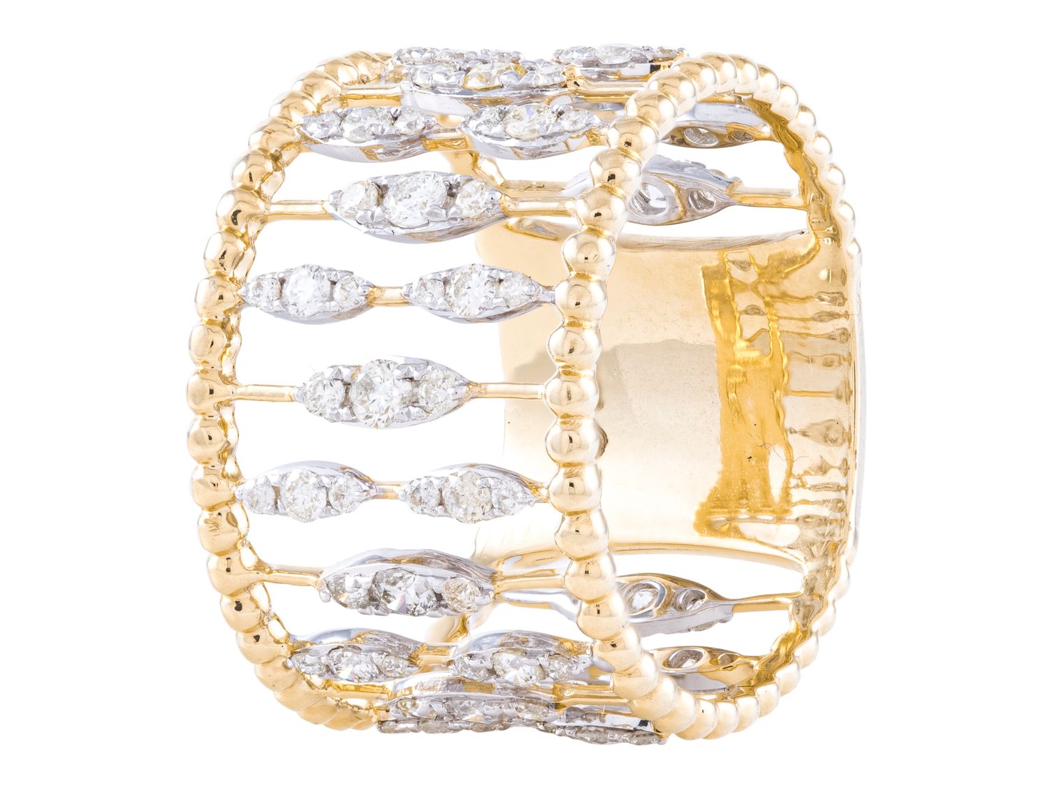 Diamond Ring - 14 KT Yellow Gold