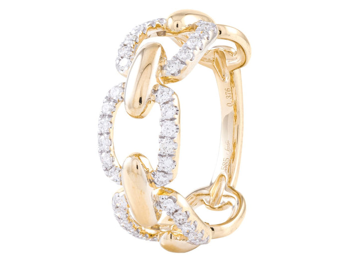 Diamond Ring - 14 KT Yellow Gold