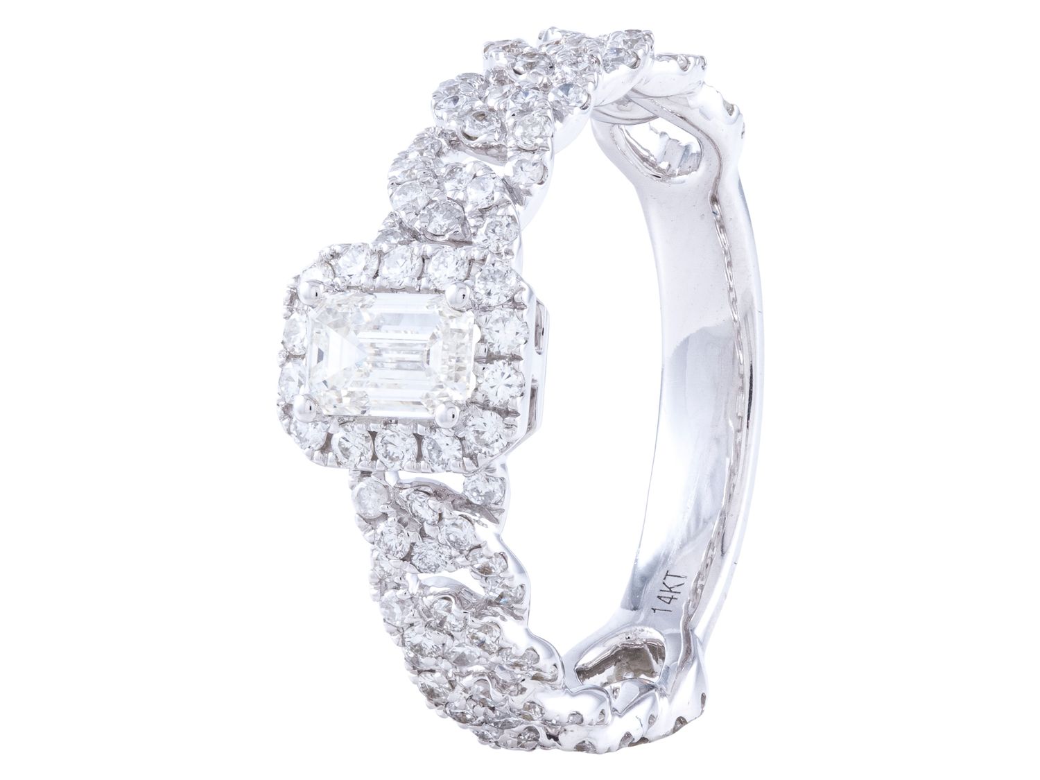 Diamond Ring - 14 KT White Gold