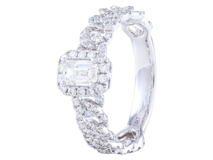 Diamond Ring - 14 KT White Gold