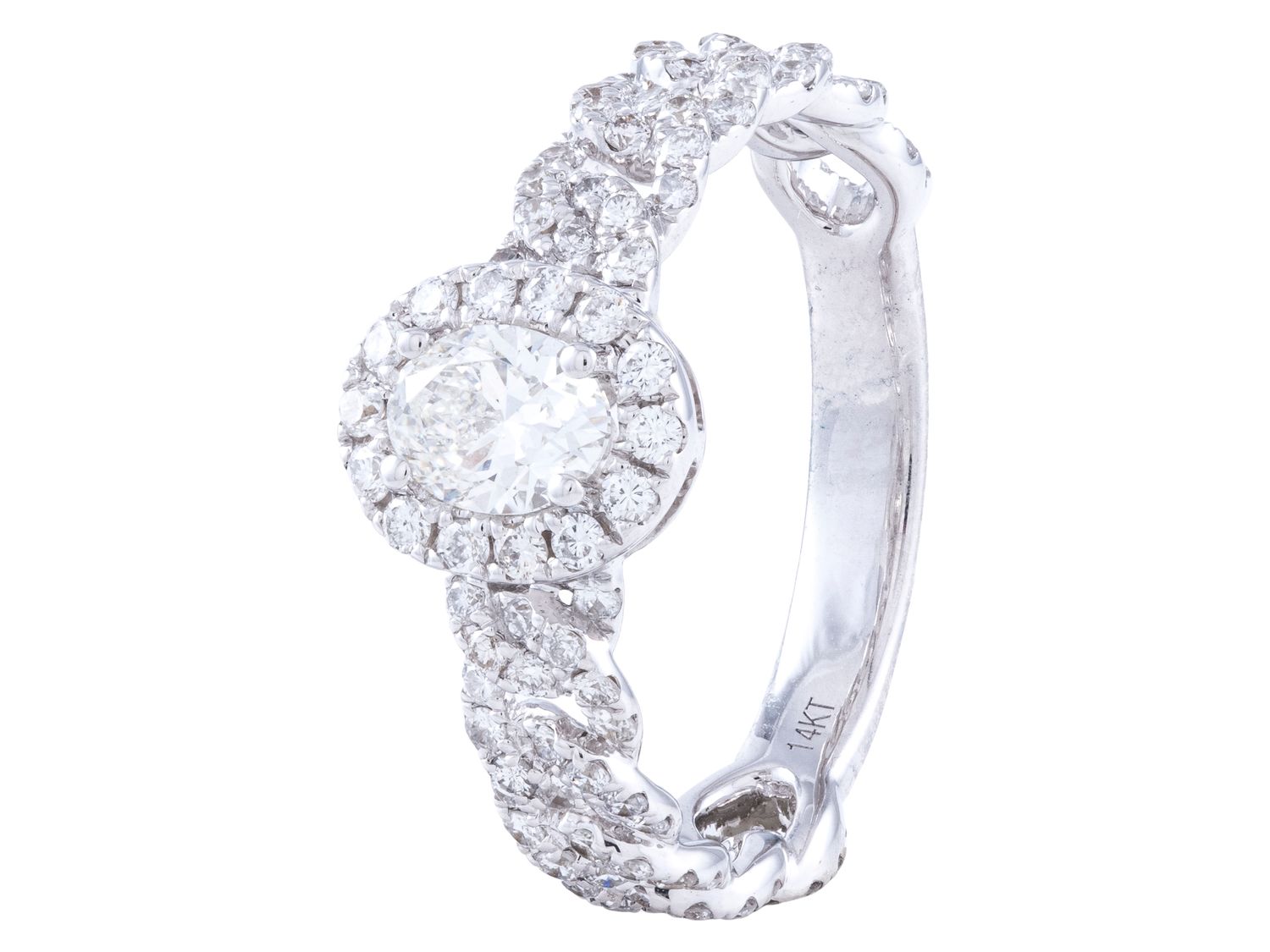 Diamond Ring - 14 KT White Gold