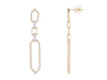 Diamond Earrings - 14 KT Yellow Gold