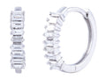 Diamond Earrings - 14 KT White Gold