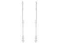 Diamond Earrings - 14 KT White Gold