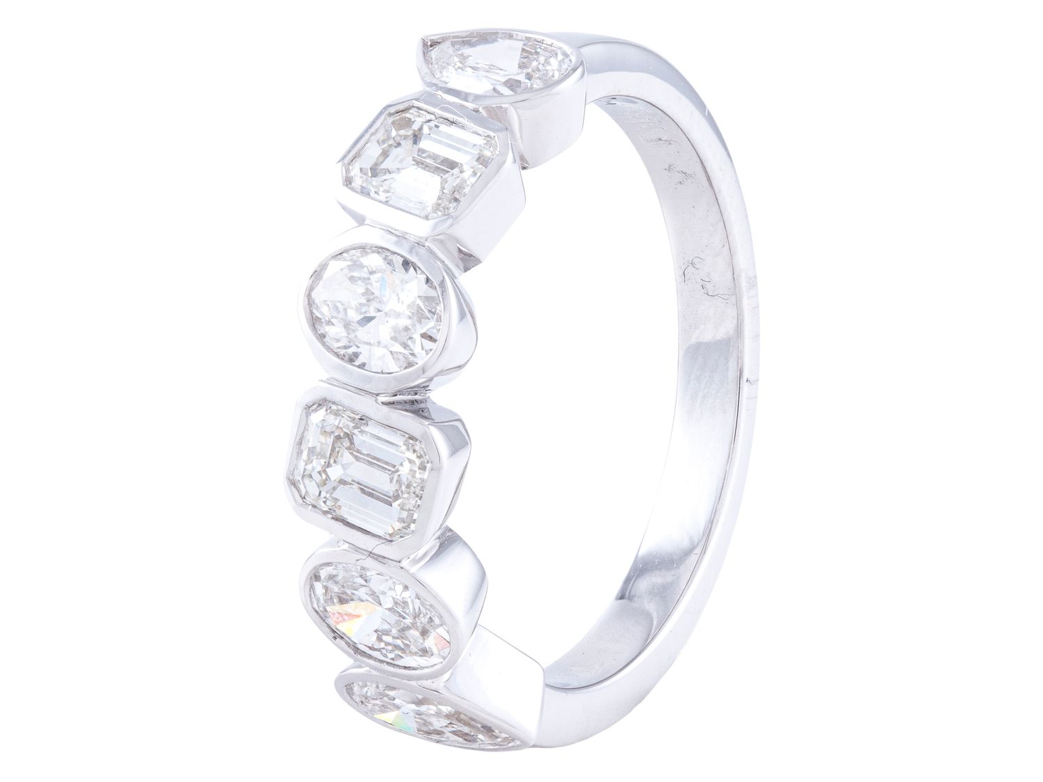 Diamond Band - 18 KT White Gold