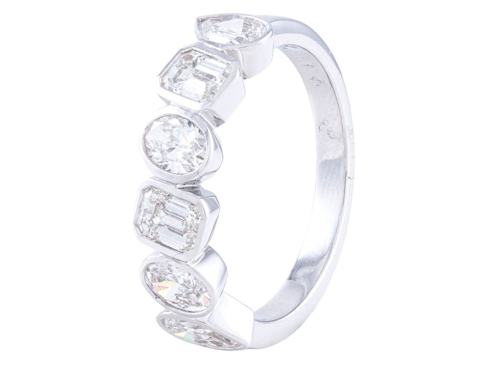 Diamond Band - 18 KT White Gold