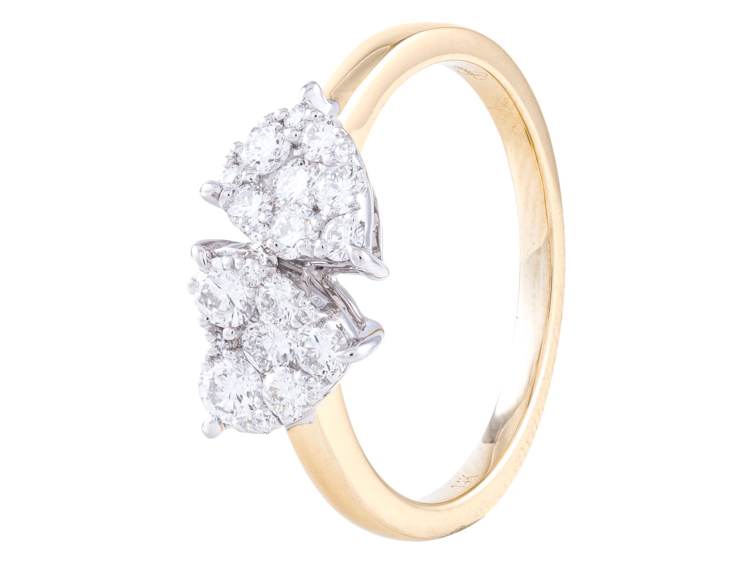 Diamond Ring - 14 KT Yellow Gold