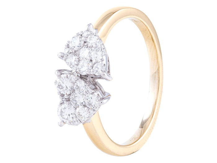 Diamond Ring - 14 KT Yellow Gold