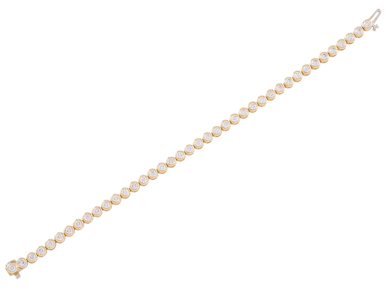 Diamond Bracelet - 14 KT Yellow Gold