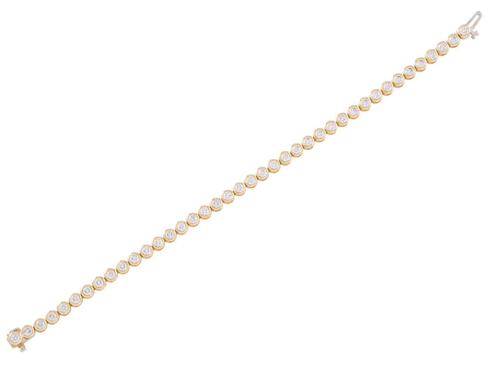 Diamond Bracelet - 14 KT Yellow Gold