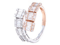 Diamond Ring - 18 KT Rose and White Gold
