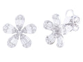 Diamond Earrings - 18 KT White Gold