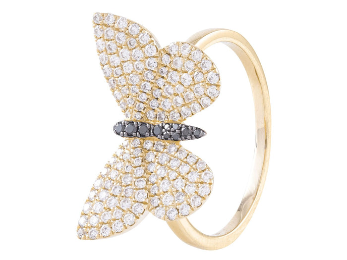 Diamond Ring - 14 KT Yellow Gold