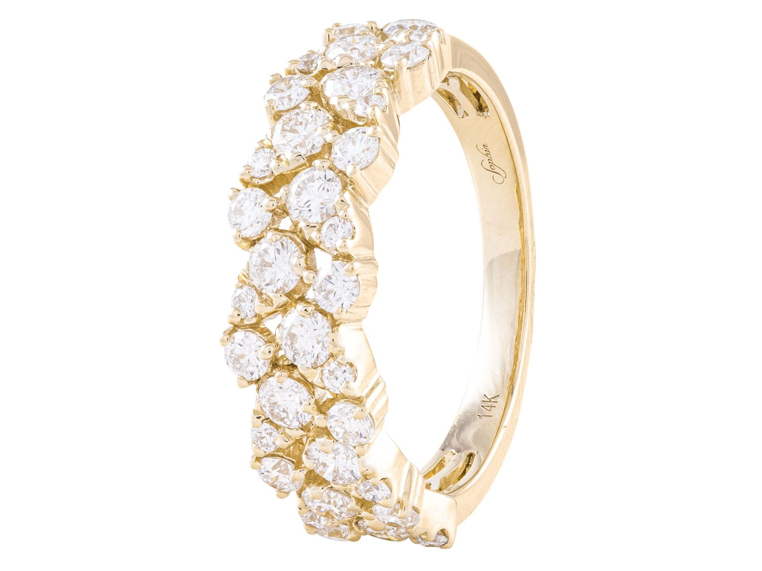 Diamond Ring - 14 KT Yellow Gold