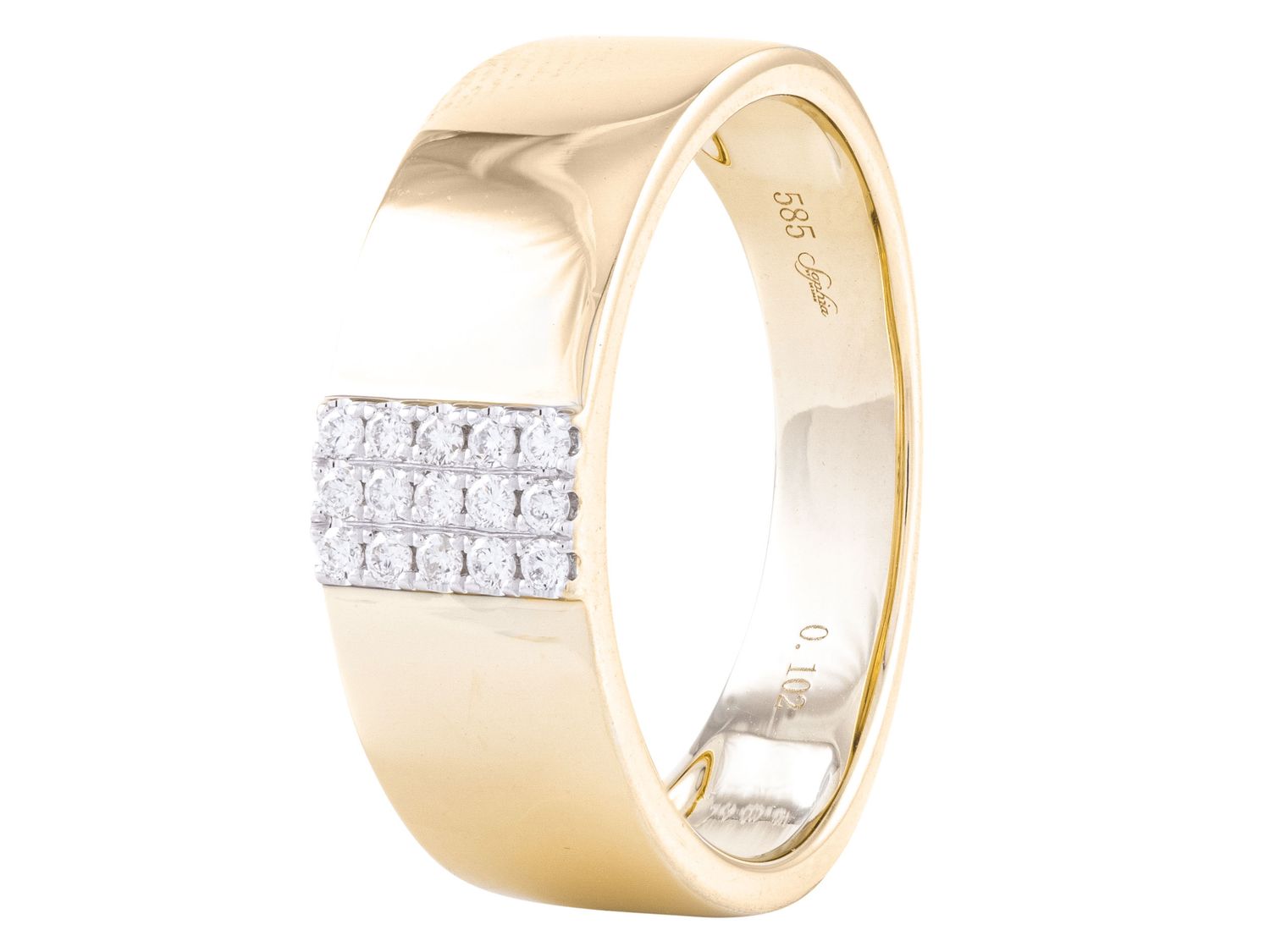 Diamond Ring - 14 KT Yellow Gold