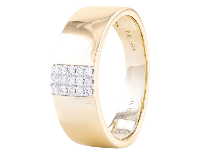 Diamond Ring - 14 KT Yellow Gold