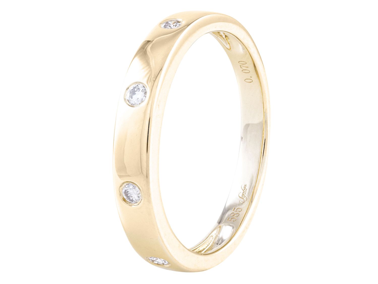 Diamond Ring - 14 KT Yellow Gold