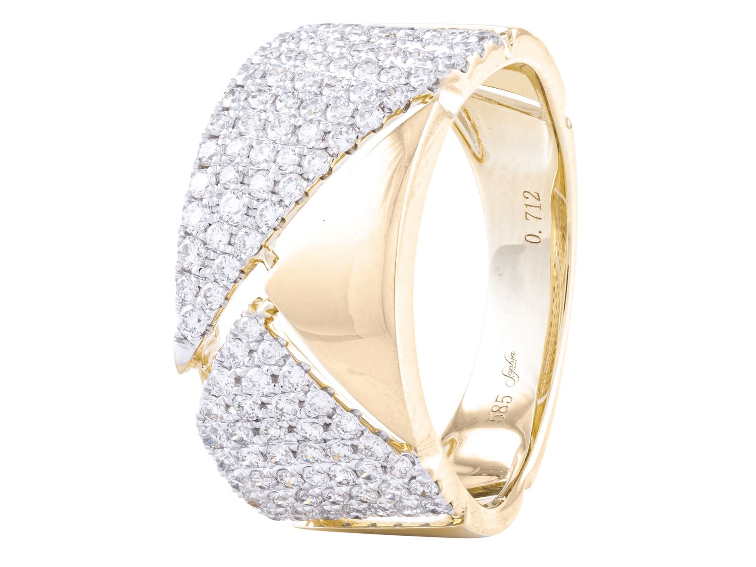 Diamond Ring - 14 KT Yellow Gold