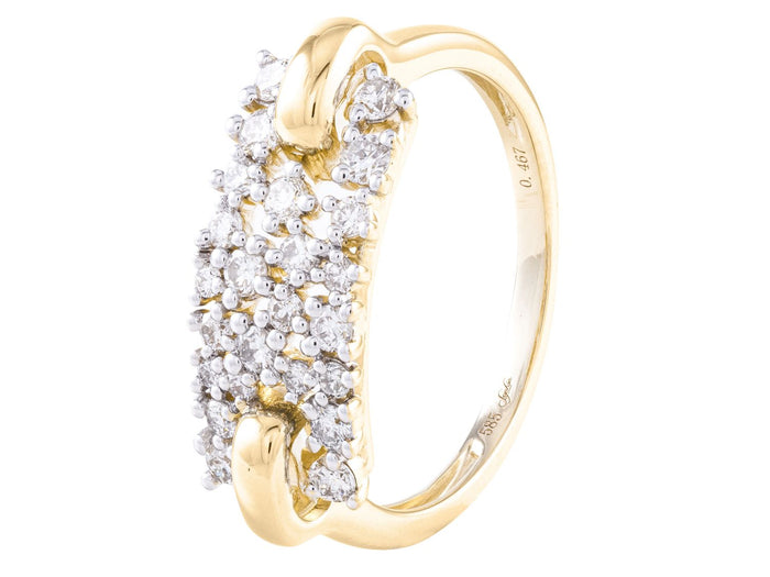 Diamond Ring - 14 KT Yellow Gold