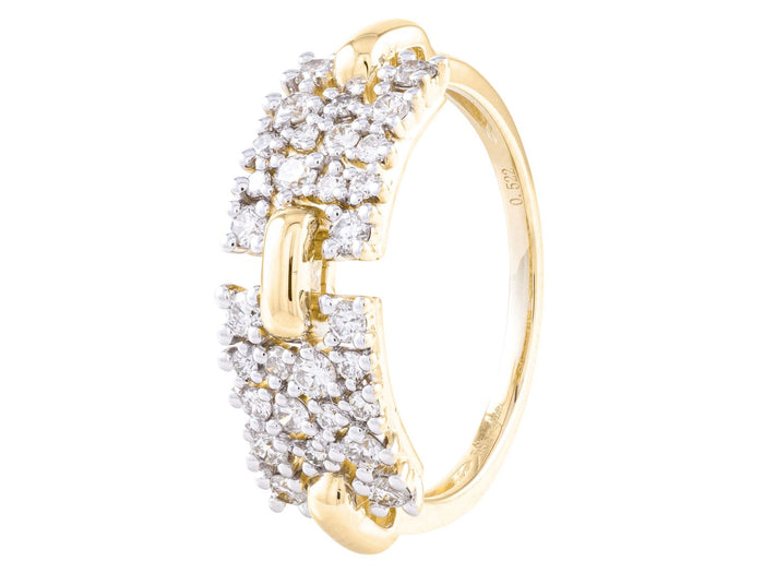Diamond Ring - 14 KT Yellow Gold