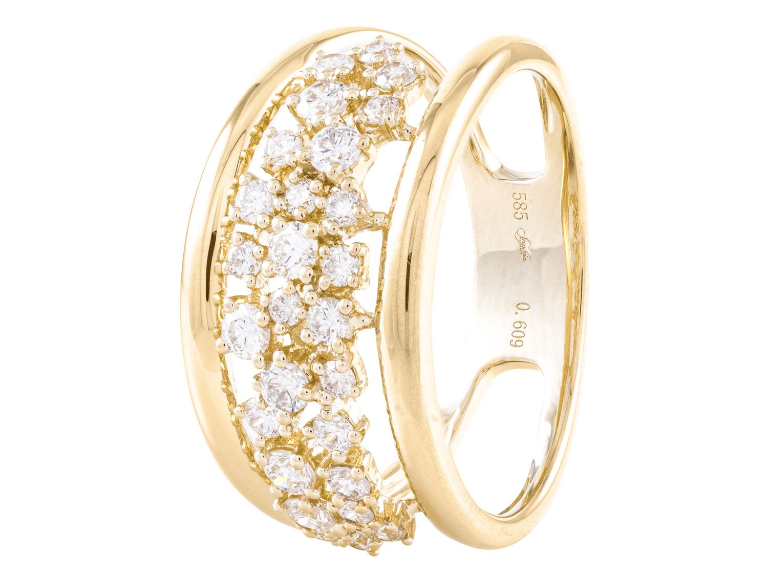 Diamond Ring - 14 KT Yellow Gold