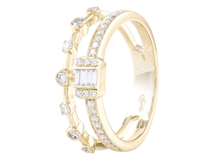 Diamond Ring - 14 KT Yellow Gold