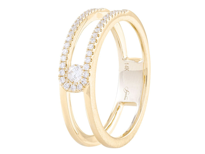 Diamond Ring - 14 KT Yellow Gold