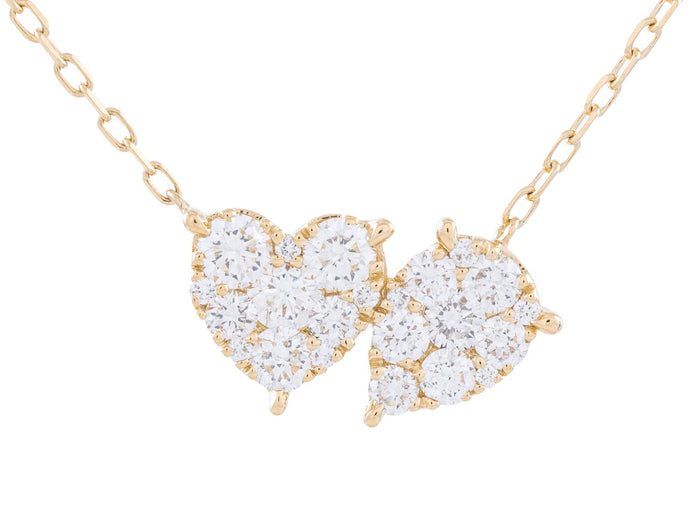 Diamond Necklace - 14 KT Yellow Gold