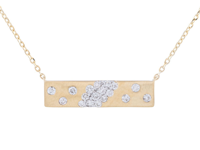 Diamond Necklace - 14 KT Yellow Gold