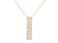 Diamond Necklace - 14 KT Yellow Gold
