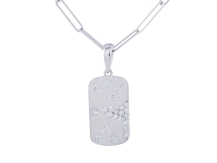 Diamond Necklace - 14 KT White Gold