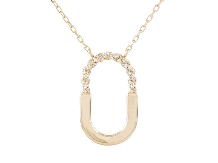 Diamond Necklace - 14 KT Yellow Gold