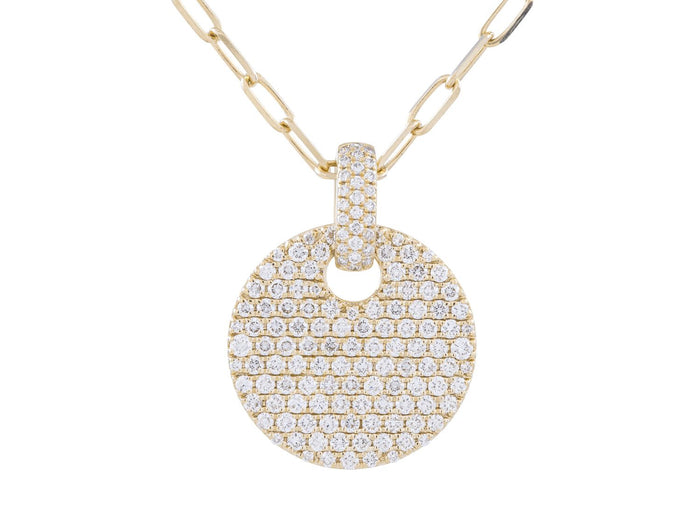 Diamond Necklace - 14 KT Yellow Gold