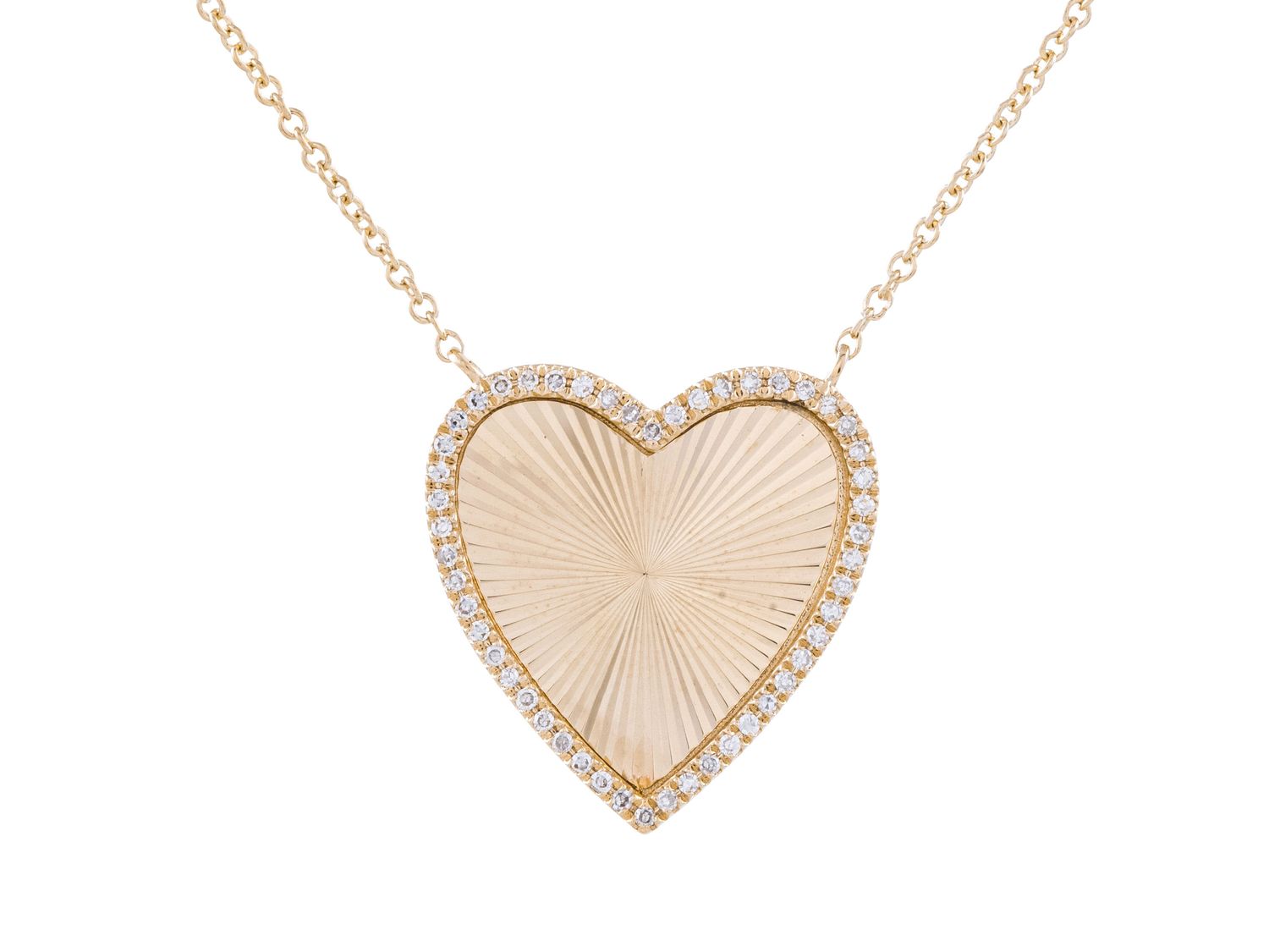 Diamond Necklace - 14 KT Yellow Gold