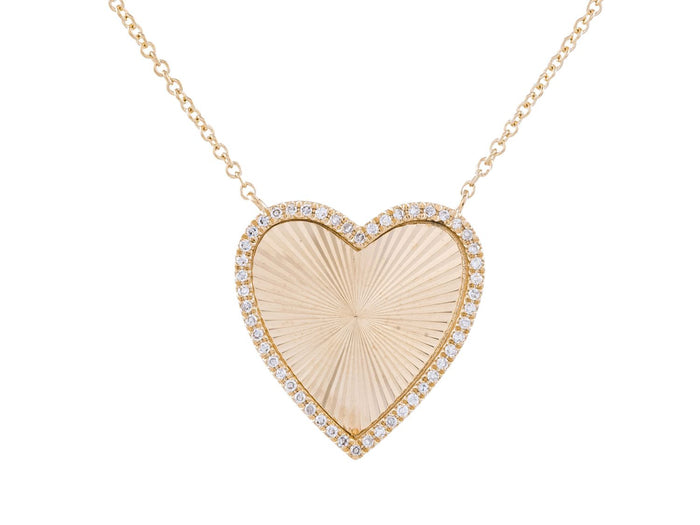 Diamond Necklace - 14 KT Yellow Gold