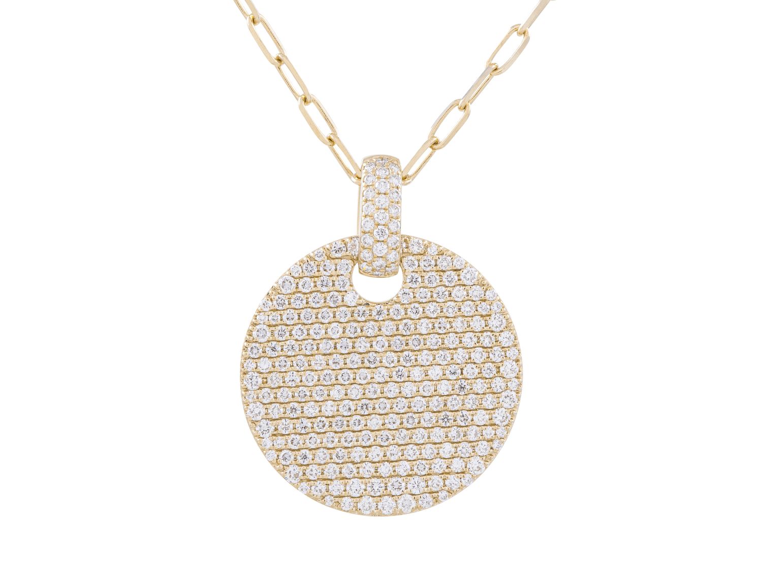 Diamond Necklace - 14 KT Yellow Gold