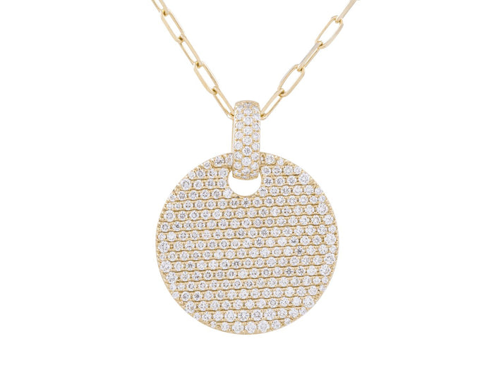 Diamond Necklace - 14 KT Yellow Gold