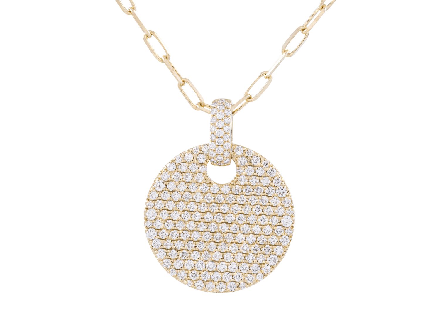 Diamond Necklace - 14 KT Yellow Gold