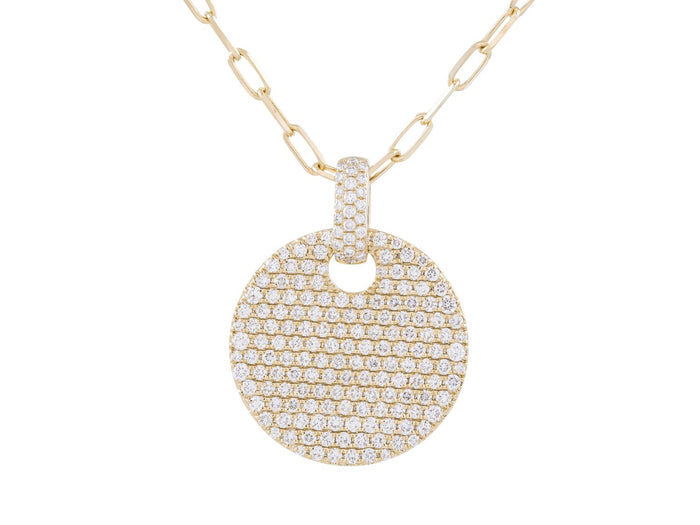 Diamond Necklace - 14 KT Yellow Gold