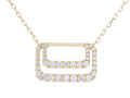 Diamond Necklace - 14 KT Yellow Gold