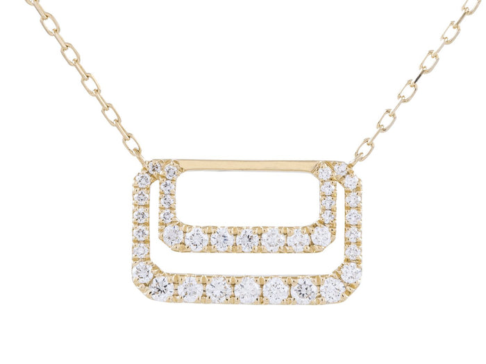 Diamond Necklace - 14 KT Yellow Gold