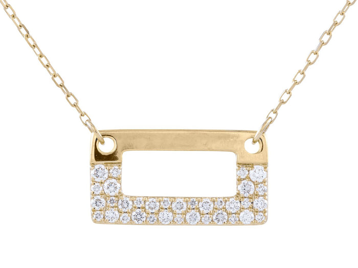 Diamond Necklace - 14 KT Yellow Gold